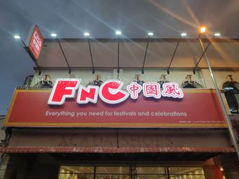 FNC 中国风 3d LED channel box up lettering signage at  petaling jaya Kuala Lumpur