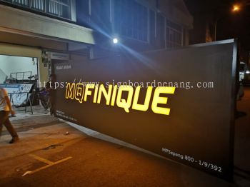 3d led channel box up lettering led frontlit signage at Kuala Lumpur selangor area