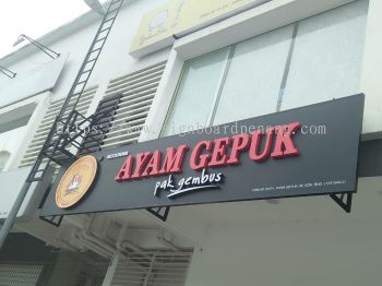 3d LED Eg box up led frontlit lettering signage signboard at Kuala Lumpur klang puchong setia alam and pataling jaya 