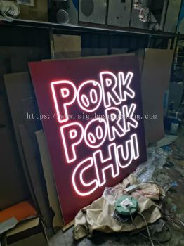 Indoor LED Neon bar signage signboard at Solaris damansara Kuala Lumpur