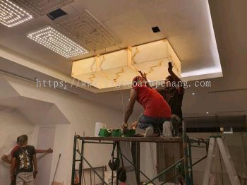 acrylic ceiling display at klang kuala lumpur