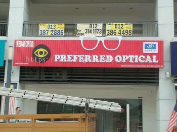 Preferred Optical Aluminium Ceiling Trism Casing Base 3D Led Frontlit Lettering Signage Signboard At Klang Kuala Lumpur