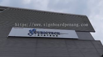 Cubictech Aluminium Ceiling Trism Casing Base 3D Led Frontlit Lettering Signage Signboard At Klang Kuala Lumpur 