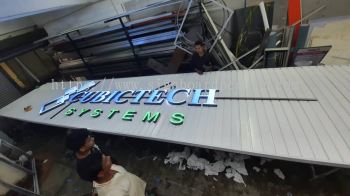 Cubictech Aluminium Ceiling Trism Casing Base 3D Led Frontlit Lettering Signage Signboard At Klang Kuala Lumpur 