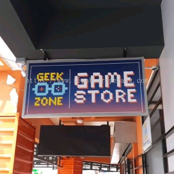 geek zone gi metal signage signboard at klang kuala lumpur puchong shah alam