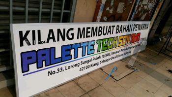 palette tech factory metal gi signage signboard at klang kuala lumpur shah alam puchong