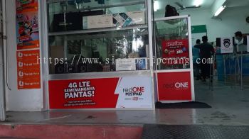 red one shoplot wallpaper sticker printing singage signboard at klang kuala lumpur shah alam puchong 