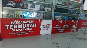 red one shoplot wallpaper sticker printing singage signboard at klang kuala lumpur shah alam puchong 