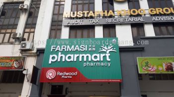 Farmasi Pharmart Aluminium Ceiling Trism Casing 3d Led Frontlit Lettering Signage Signboard at Klang Kuala Lumpur Puchong Shah Alam Keeping 