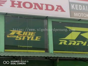 vehicle shop glass sticker signage signboard at klang kuala lumpur shah alam puchong kepong bangsar