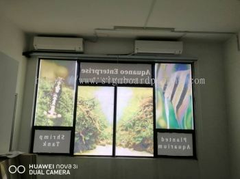 glass mirror window sticker signage signboard at klang kuala lumpur shah alam puchong kepong