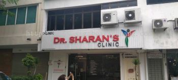 dr sharan klinik clinic aluminium ceiling trism casing 3d led frontlit lettering logo signage signboard at klang kuala lumpur shah alam puchong kepong subang jaya kota kumuning damansara