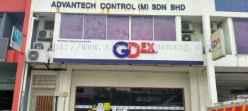 gdex aluminium ceiling trism casing 3d led frontlit lettering logo signage sigmboard at klang kuala lumpur shah alam puchong kepong damansara subang jaya 