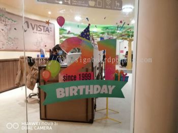 vista eye anniversary glass sticker printing at klang kuala lumpur shah alam puchong kepong damansars