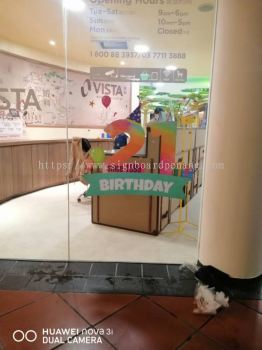 vista eye anniversary glass sticker printing at klang kuala lumpur shah alam puchong kepong damansars