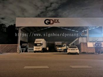 gdex 3d led eg conceal frontlit logo lettering signage signboard at klang kepong damansara shah alam subang jaya 