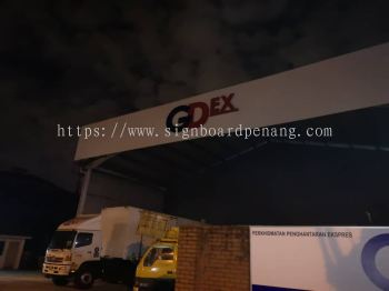 gdex 3d led eg conceal frontlit logo lettering signage signboard at klang kepong damansara shah alam subang jaya 