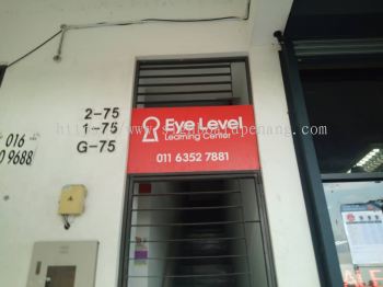 eye level staircase gi metal signage signboard at klang kepong damansara subang jaya shah alam