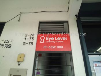 eye level staircase gi metal signage signboard at klang kepong damansara subang jaya shah alam