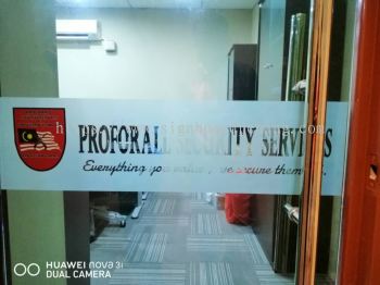 indoor glass frosted sticker printing signage signboard at kuala lumpur puchong subang jaya kepong damansara puchong klang