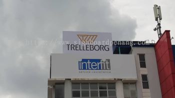 trelleborg metal gi signage signbaord at shah alam puchong kepong damansars 