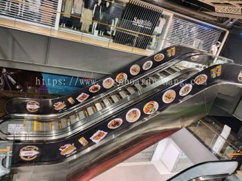 SHOPPING MALL ESCALATORS STICKER PRINTING AT PENANG