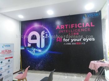 vista eye indoor wallpaper printing signage signboard at klang kuala lumpur shah alam puchong damansara kepong subang jaya 