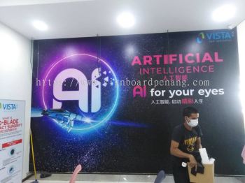 vista eye indoor wallpaper printing signage signboard at klang kuala lumpur shah alam puchong damansara kepong subang jaya 