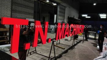 tn machinery 3d box up led frontlit lettering logo signage signboard at Pulau Pinang, George Town, Gelugor, Perai