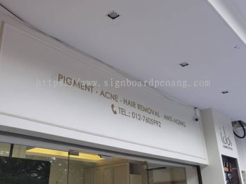 ido's stainless steel gold mirror cut out lettering logo indoor signage signboard at johor 