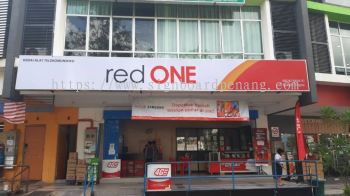 red one lightbox signage signboard at kepong subang jaya damansara puchong