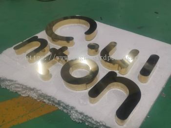 stainless steel 3d box up lettering logo signage signboard at kepong subang jaya sunway puchong