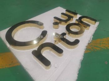 stainless steel 3d box up lettering logo signage signboard at kepong subang jaya sunway puchong