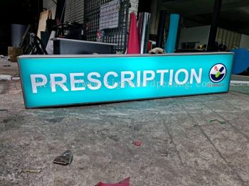 presciption indoor lightbox signage signboard at damansara subang jaya kuala lumpur kepong