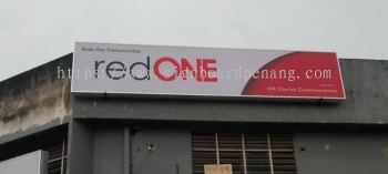 red one lightbox signage signboard at banting selangor