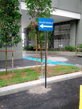 jalan sehala acp road side signage signboard