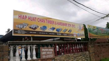 hiap huat chan hardware metal gi signage signboard at kapar