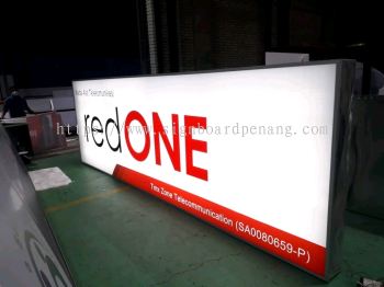 red one lightbox signage signboard at kuala lumpur shah alam kepong damansara subang jaya