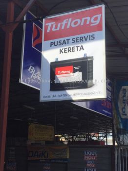 tuflong metal gi double signage signboard at kajang 