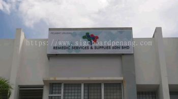 remedic services metal gi signage signboard at port klang