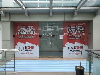 red one glass sticker printing at kajang kepong damansara subang jaya petaling jaya 