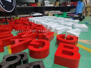 eg box up 3d lettering logo signage signboard 