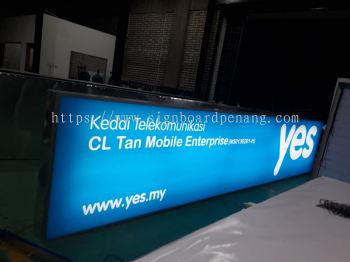 yes mobile shop lightbox signage signboard at negeri sembilan 