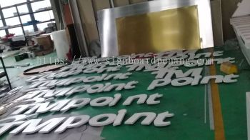 tm point eg box up 3d lettering signage signboard 