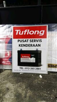 tuflong car accessories gi double side signage signboard at klang kuala lumpur shah alam puchong kepong