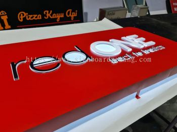 red one eg box up 3d indoor signage signboard at shah alam subang jaya batu caves nilai puchong 