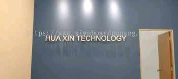 hua xin technology eg backlit 3d lettering indoor signage signboard at kepong damansara subang puchong