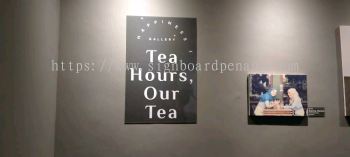 tea hours indoor acp signage signboard at setia alam