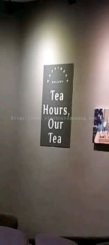 tea hours indoor acp signage signboard at setia alam