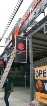 world klasse auto metal gi double side signage signboard at subang kepong damansara ampang setia jaya 